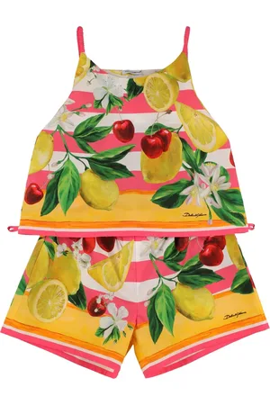Dolce & Gabbana Printed Cotton Top & Shorts