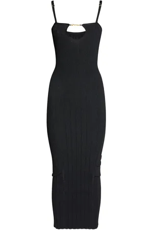 Jacquemus La Robe Sierra Bretelles Knit Midi Dress