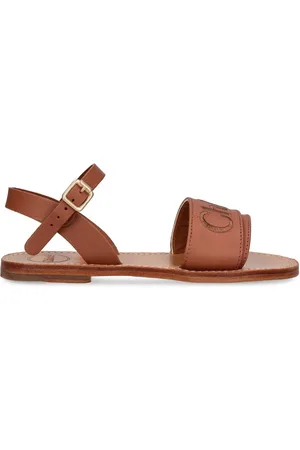 Chloé Leather Sandals W/logo