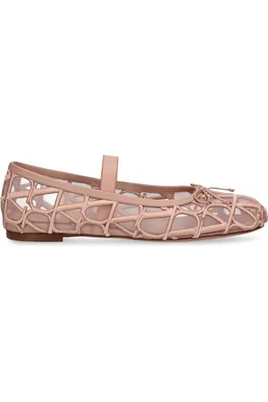 VALENTINO GARAVANI Toile Iconographe Mesh Flats