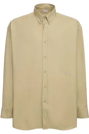 Burberry Logo Cotton Long Sleeve Shirt