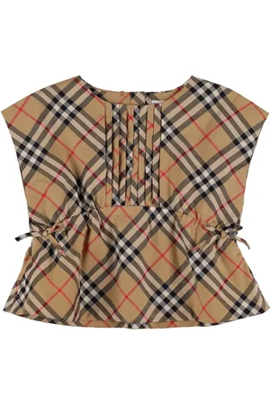 Burberry Check Print Cotton Blend Shirt