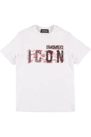 Dsquared2 Logo Printed Cotton Jersey T-shirt