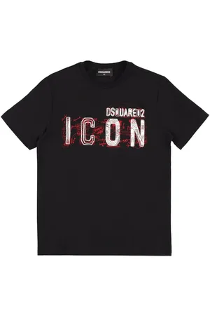 Dsquared2 Logo Printed Cotton Jersey T-shirt