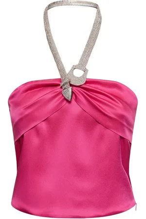 GIUSEPPE DI MORABITO Embellished Satin Top