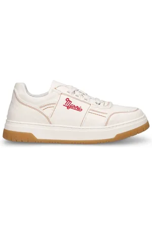 Marni Cotton Denim Lace-up Sneakers