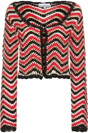 Ganni Cotton Crochet Cardigan