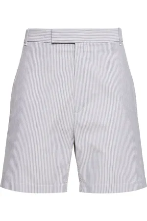 Thom Browne Cotton Straight Fit Shorts