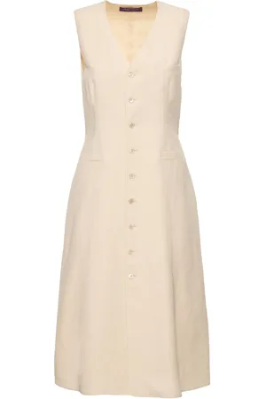 Ralph Lauren Sleeveless Linen & Silk Dress