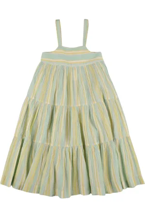 BONPOINT Printed Froissé Cotton Dress