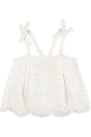 Max&Co. Cotton Poplin Top W/bows