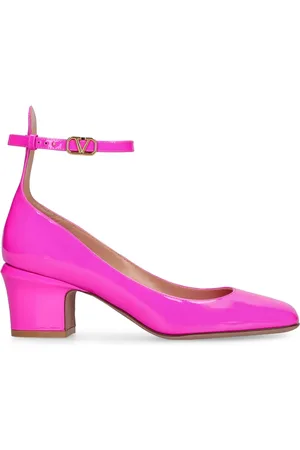 VALENTINO GARAVANI 60mm Tan-go Patent Leather Pumps