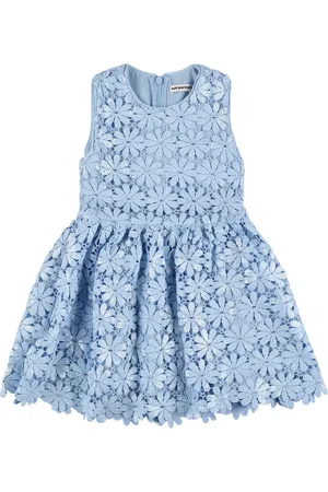 Self-Portrait Sequin Embroidered Lace Sleeveless Dress