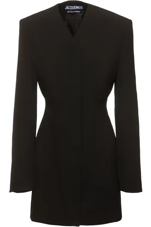 Jacquemus La Robe Cubo Crepe Mini Dress
