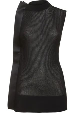 SACAI Cotton Blend Turtleneck Vest