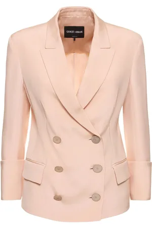 Giorgio Armani Glittered Silk Double Breast Blazer