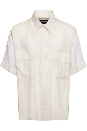 Giorgio Armani Lyocell & Silk Short Sleeved Shirt