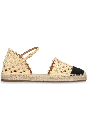 Aquazzura 10mm Sunburst Raffia Espadrilles
