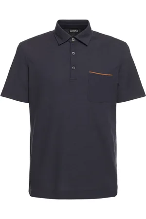 Ermenegildo Zegna Cotton Piquet Short Sleeve Polo