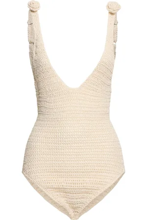 MAGDA BUTRYM Crocheted Cotton Blend Bodysuit