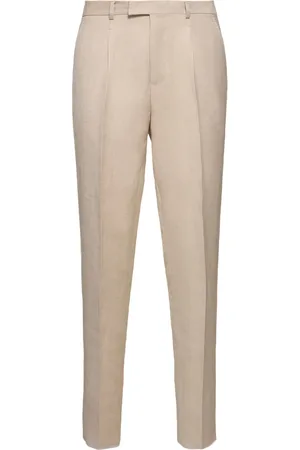 Ermenegildo Zegna Linen & Wool Pleated Pants