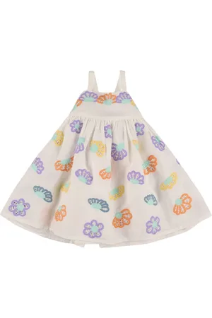Stella McCartney Flower Printed Linen & Cotton Dress