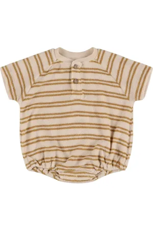 Quincy Mae Printed Organic Cotton Terry Bodysuit