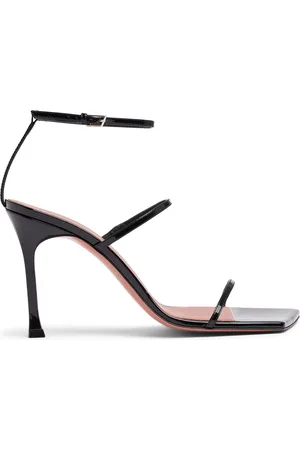 Amina Muaddi 95mm Maya Patent Leather Sandals