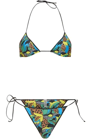 Reina Olga Printed Triangle Bikini Set