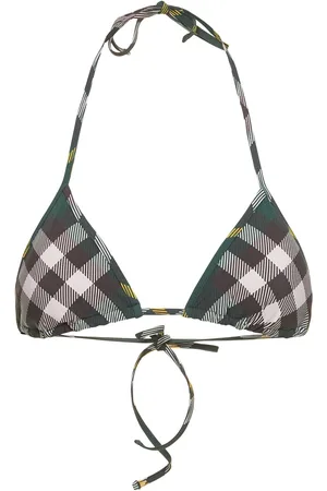 Burberry Check Lycra Triangle Bikini Top
