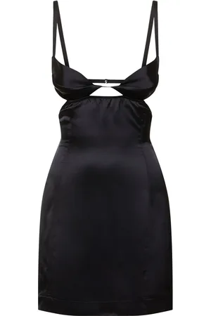 Nensi Dojaka Double Petal Satin Mini Dress