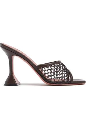 Amina Muaddi 95mm Lupita Mesh Mules