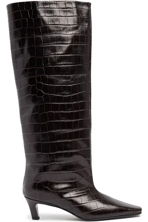 Totême 50mm The Wide Shaft Leather Tall Boots