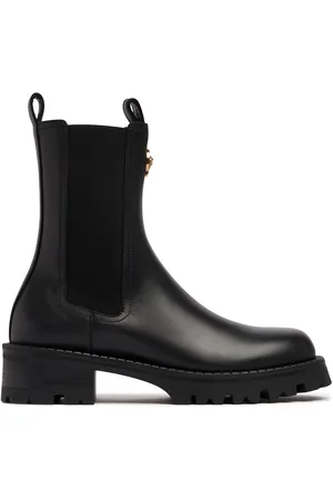 VERSACE 35mm Leather Chelsea Boots
