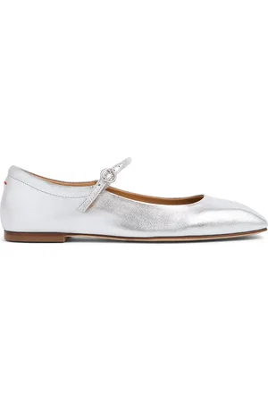 Aeyde 10mm Uma Laminated Leather Ballerina