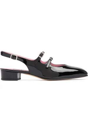 Carel 20mm Peche Patent Leather Slingbacks