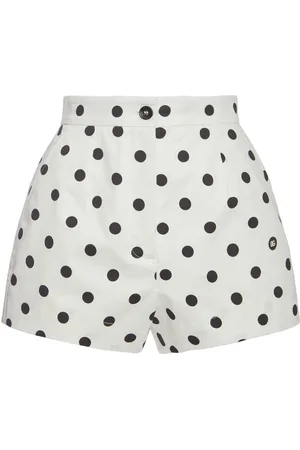 Dolce & Gabbana Polka Dots Logo Drill Shorts