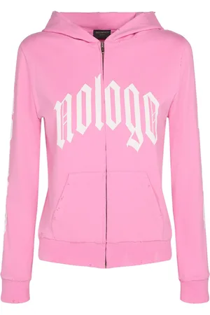Balenciaga Nologo Cotton Blend Zip-up Hoodie