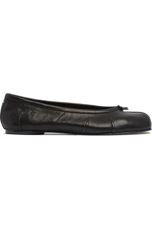 Maison Margiela 10mm Tabi Leather Ballerina Flats