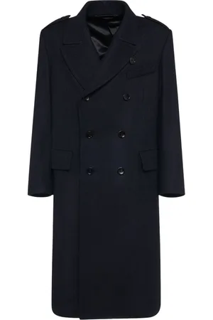 Tom Ford Officer Herringbone Long Coat