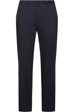 THEORY Curtis Straight Linen Blend Pants