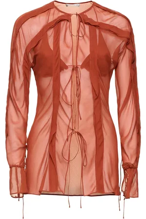 CHRISTOPHER ESBER Floating Sheer Long Sleeve Shirt