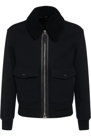 Tom Ford Double Face Plaid Zipped Jacket