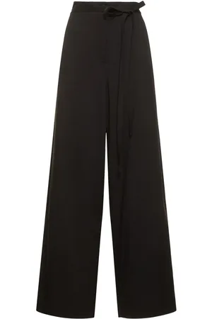 Totême Fluid Viscose & Linen Wide Pants