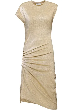 Paco rabanne Stretch Lurex Jersey Midi Dress