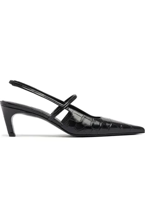 Totême 50mm The Sharp Patent Leather Slingbacks