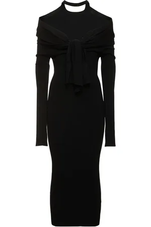 Jacquemus La Robe Doble Knit Dress W/ Knot