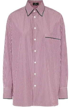 Etro Striped Poplin Shirt W/ Pocket