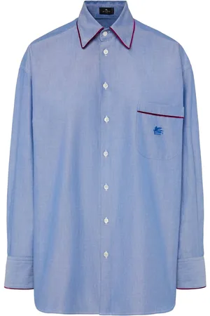Etro Cotton Poplin Shirt W/ Contrast Profiles