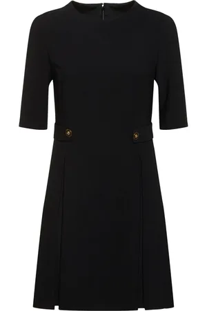 VERSACE Stretch Cady Short Sleeve Dress